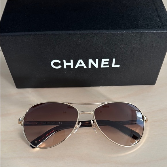 Chanel 4201 Aviator Sunglasses - Picture 1 of 16